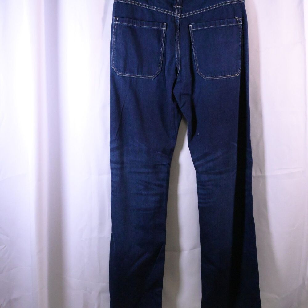 We The Free People Wide Leg Button Fly Jeans Women 28 Blue High Rise 33x32 - Picture 2 of 7